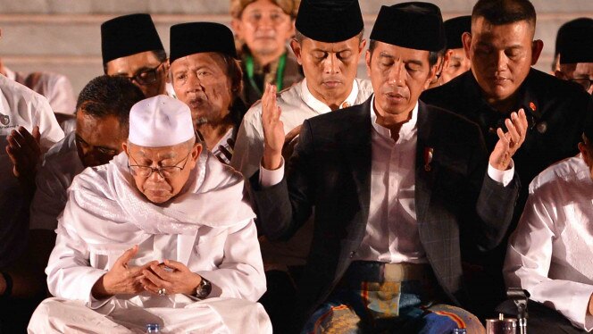 Cawapres KH. Ma'ruf Amin bersama Presiden Joko Widodo