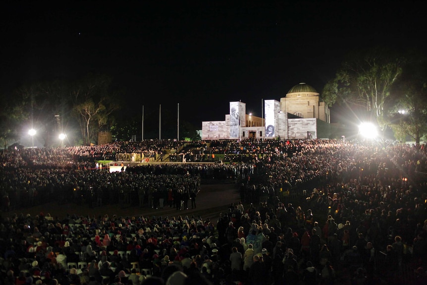 Australian War Memorial director Brendan Nelson says the names of those who died will be projected onto the Memorial at night.