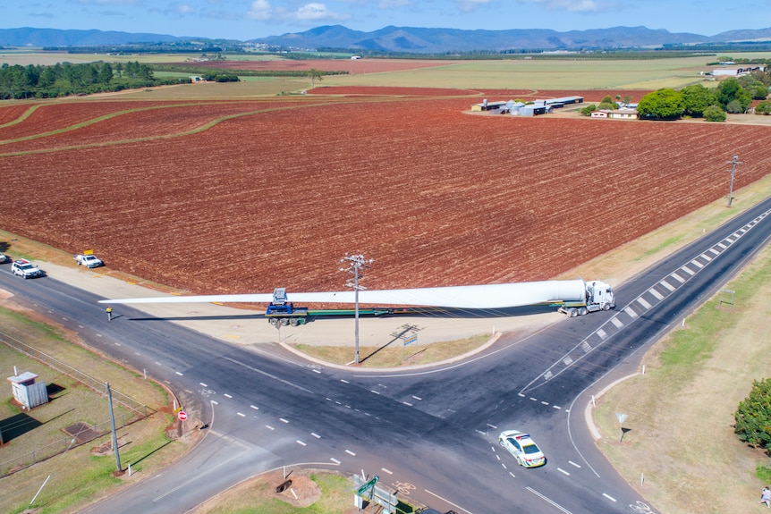 Wind farm blade.