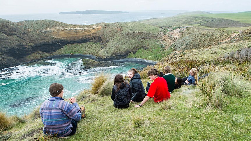 Students at Cape Grim