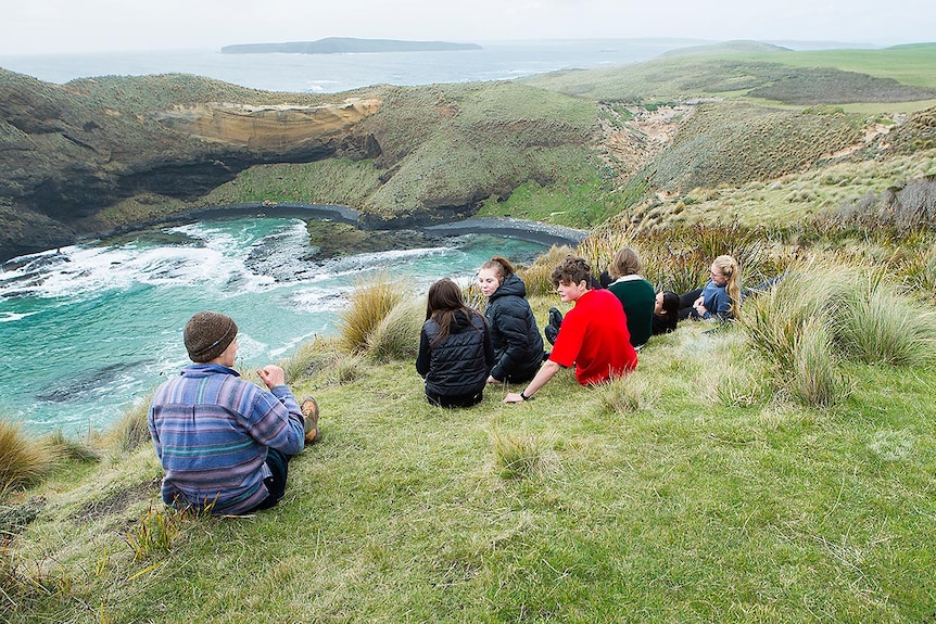 Students at Cape Grim