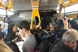 People on a train