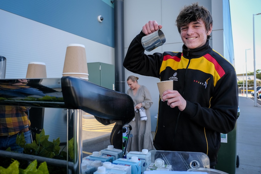 Year 12 student Bailey is a completing his chef apprenticeship