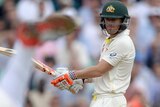 David Warner bats at The Oval