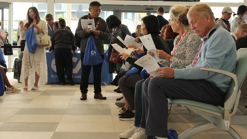 people in airport