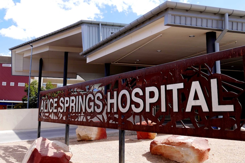 The exterior of a modern one-storey hospital.