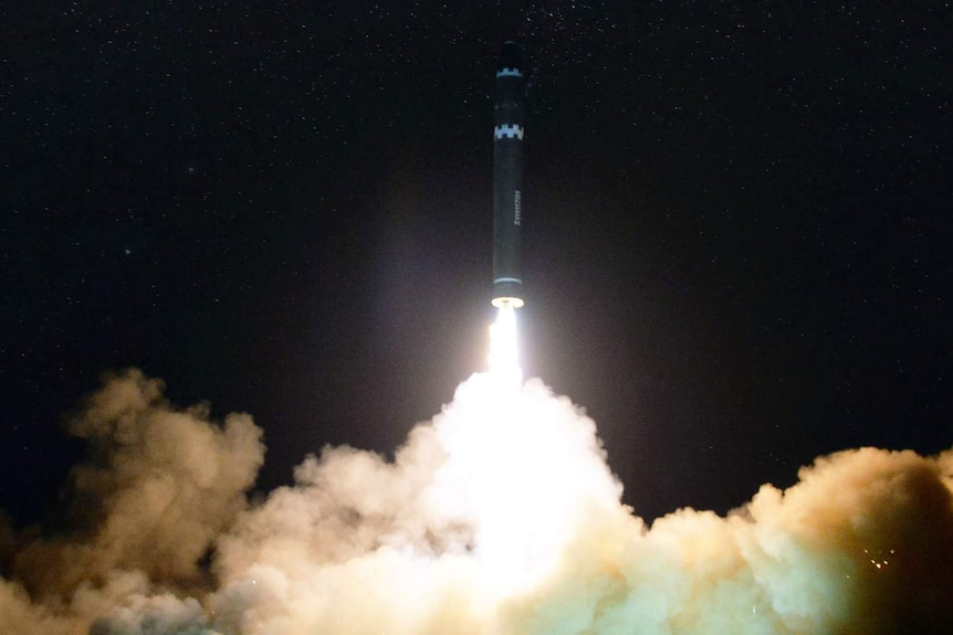 Hwasong-15 fired by the North Korean Government