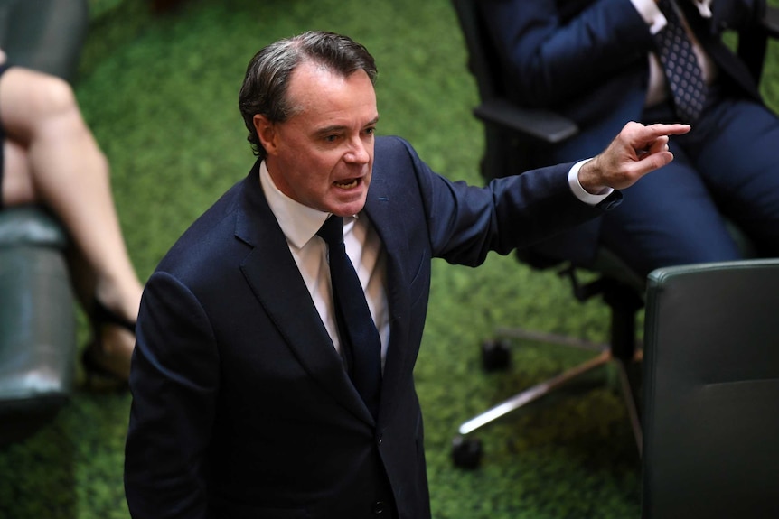 Michael O'Brien speaking during a no-confidence motion in Parliament.