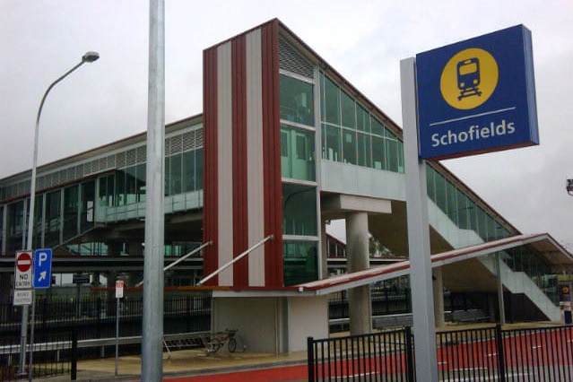 The new Schofields Railway Station