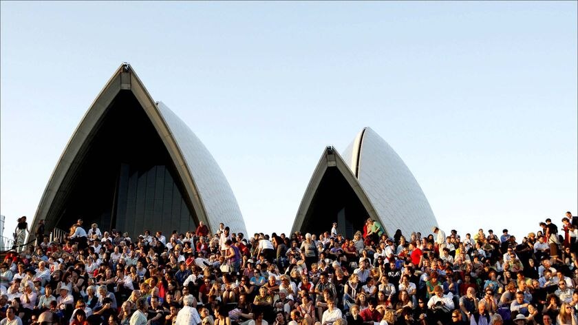 Crowds watch the Opera Australia performance of Bizet's 'Carmen'