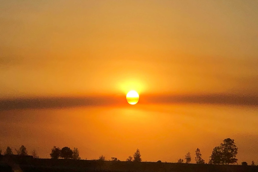 Searing sun and heat haze on horizon at Westbrook.