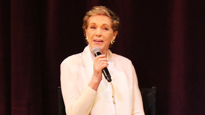 Dame Julie Andrews at a press conference in Brisbane on March 16, 2017