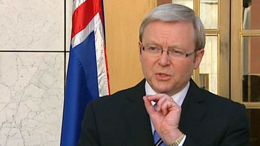 Mr Rudd says the bailout package is positive step forward but more work must be done. (file photo)