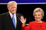 Donald Trump and Hillary Clinton at first presidential debate