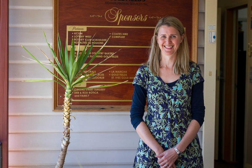 Goldfields Rehabilitation Services program manager, Caroline Rundle in in Kalgoorlie-Boulder.