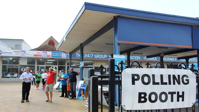 Local Government election pre-polling booth