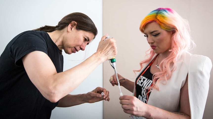 CRISPR technology is demonstrated at TED Summit Canada.