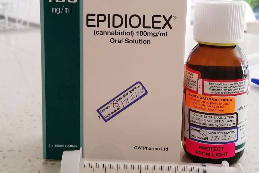 Regulated cannabis drug Epidiolex, used in the Lady Cilento Children’s Hospital Compassionate Access Scheme.