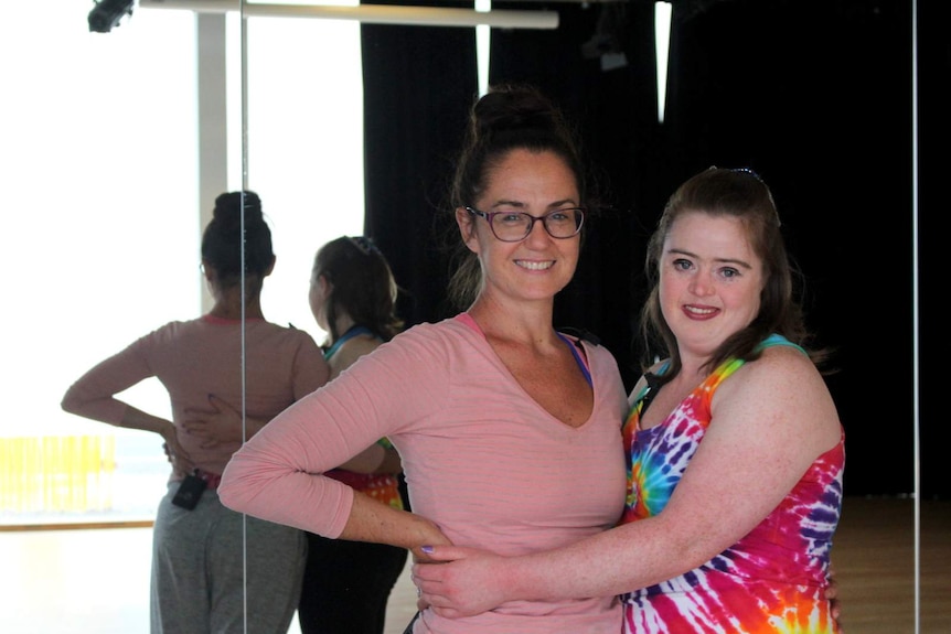 Dancers Liz Lea and Katie Senior at Belconnen Arts Centre.