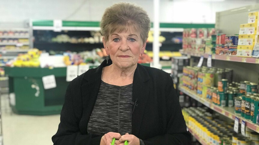 Pensioner Maree Morgan in a supermarket for 2019 Federal Election You Ask, We Answer