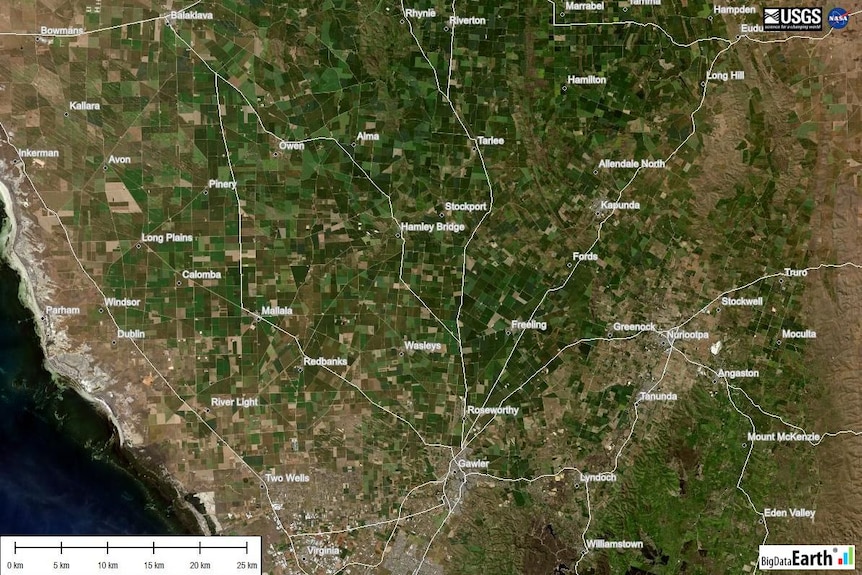 Before the November 2015 Pinery bushfires in South Australia, on October 3, 2015.