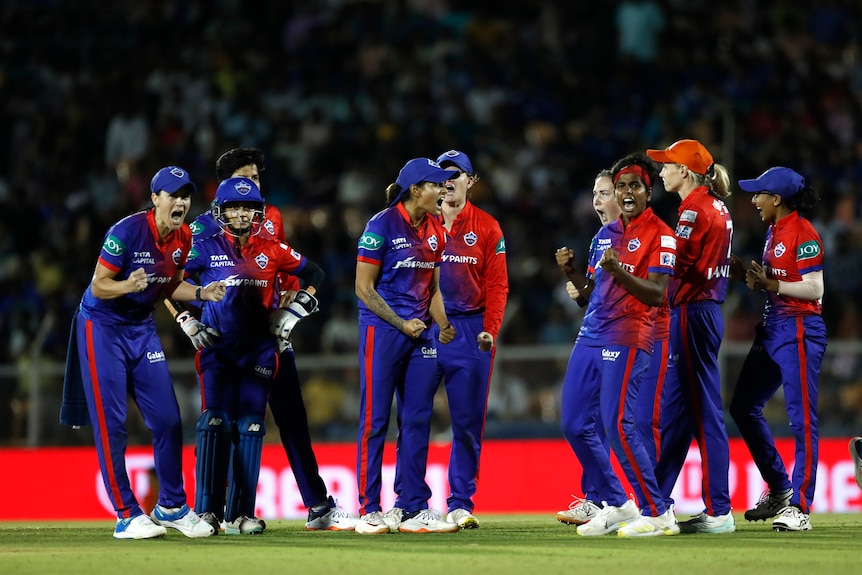 Delhi Capitals celebrate a wicket