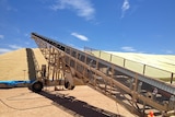 Grain arriving for storage at Ouyen