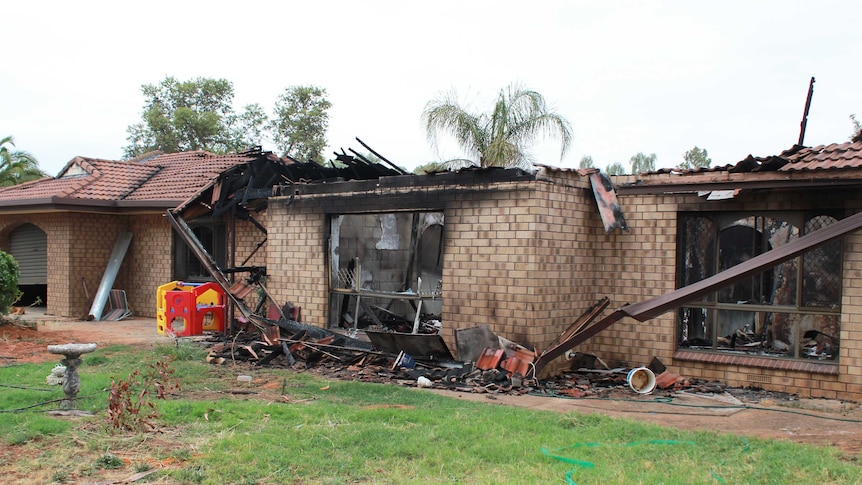 Fire destroyed the house