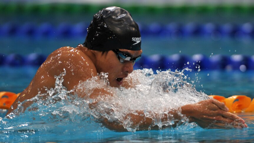 Kenneth To won gold in the 100m butterfly and silver in 100m free and 100m IM (file photo)