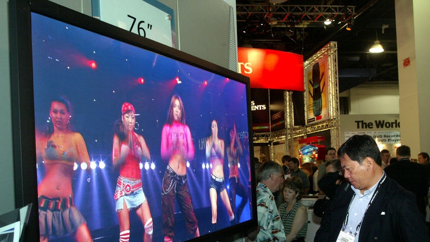 Giant plasma screen television