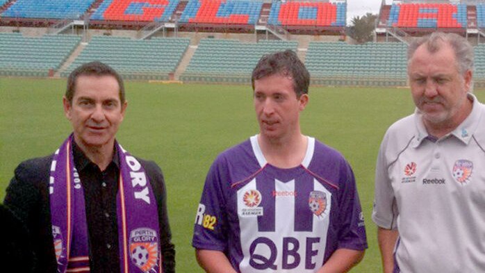 Robbie Fowler (centre), Tony Sage (left) and David Mitchell