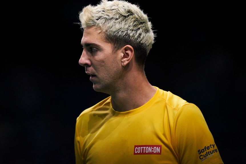 Thanasi Kokkinakis parece cansada