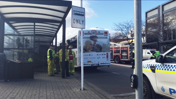Bus hits pedestrian in Rosny bus mall