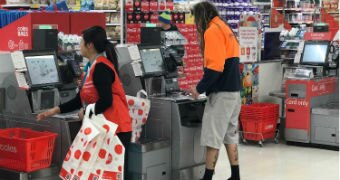Coles says many customers are being left short a bag or two at the checkout.