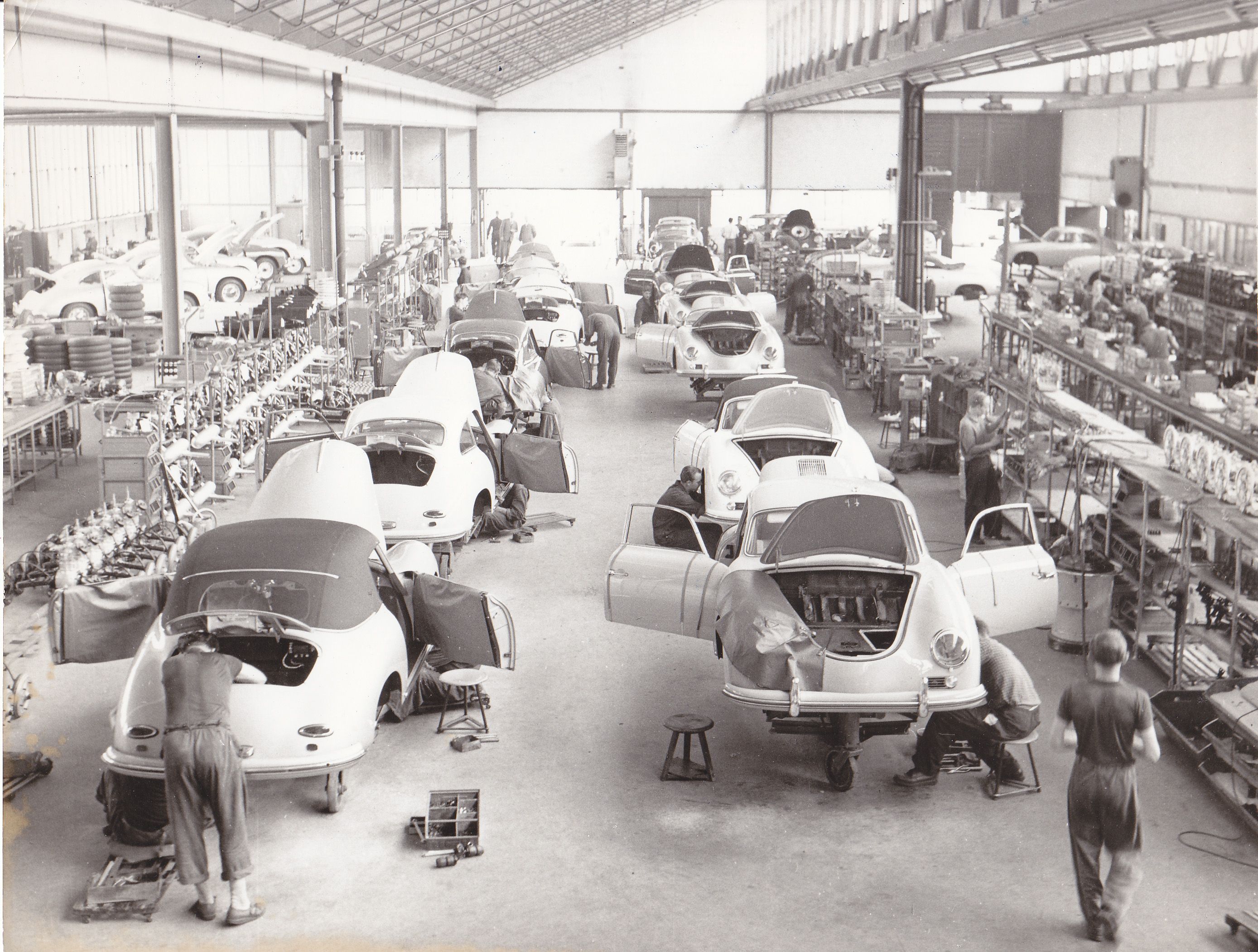 The Stuttgart 356 production line