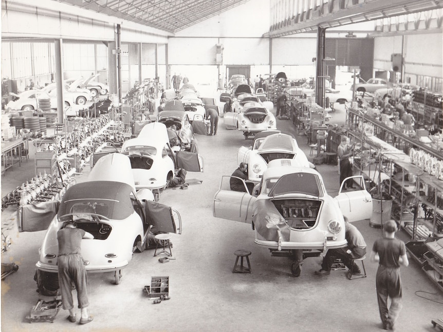 La línea de producción de la Stuttgart 356