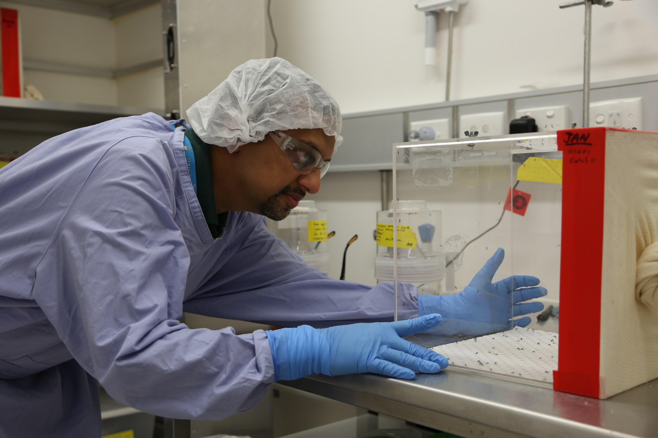 Prasad Paradkar in a lab.