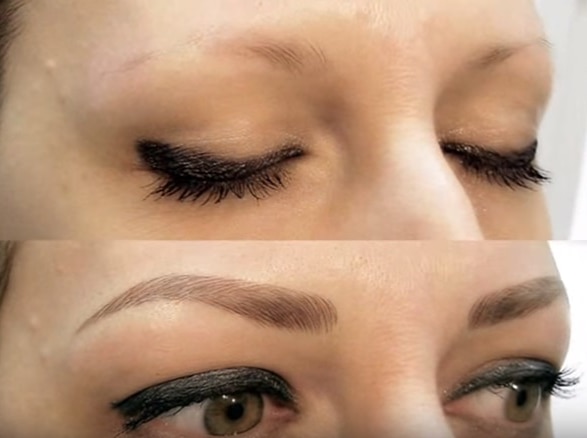 Featured image of post Eyebrow Tattooist Near Me - Women get their eyebrows tattooed.