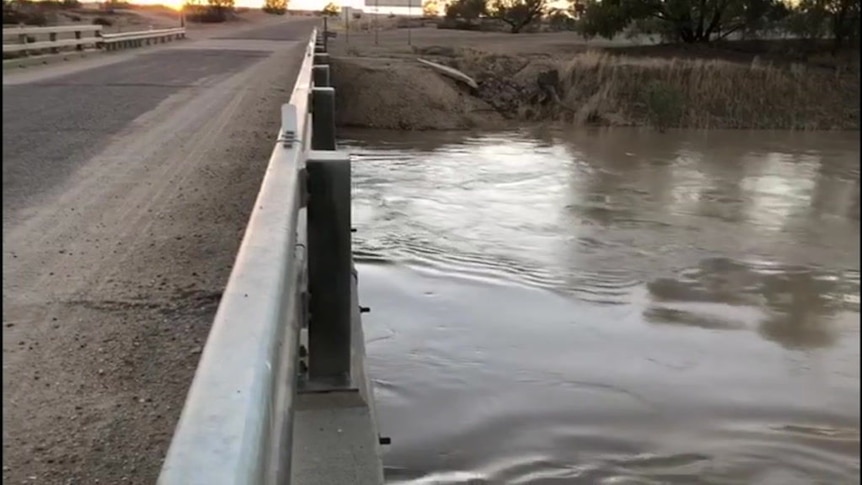 Diamantina River rises as floodwaters reach Birdsville