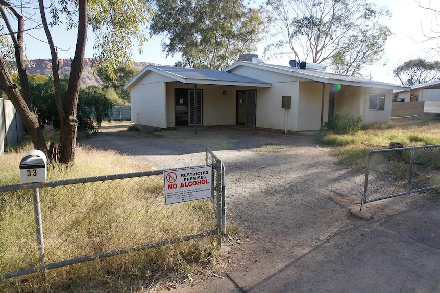 Exterior of a house in suburban Alice Springs.