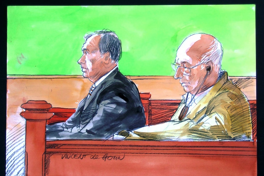 Roger Rogerson and Glen McNamara at their murder trial