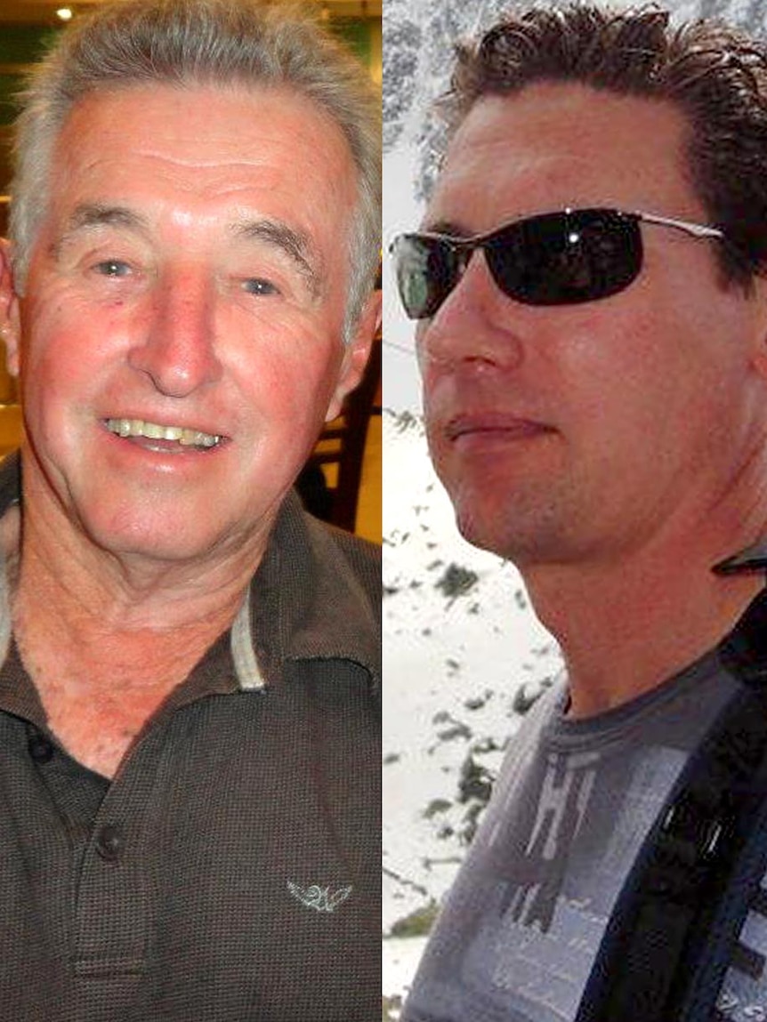 LtoR Gordon Creighton and Michael Creighton, who died in a plane crash in Laos.