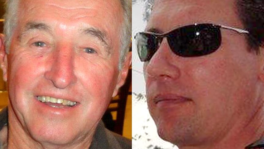 LtoR Gordon Creighton and Michael Creighton, who died in a plane crash in Laos.