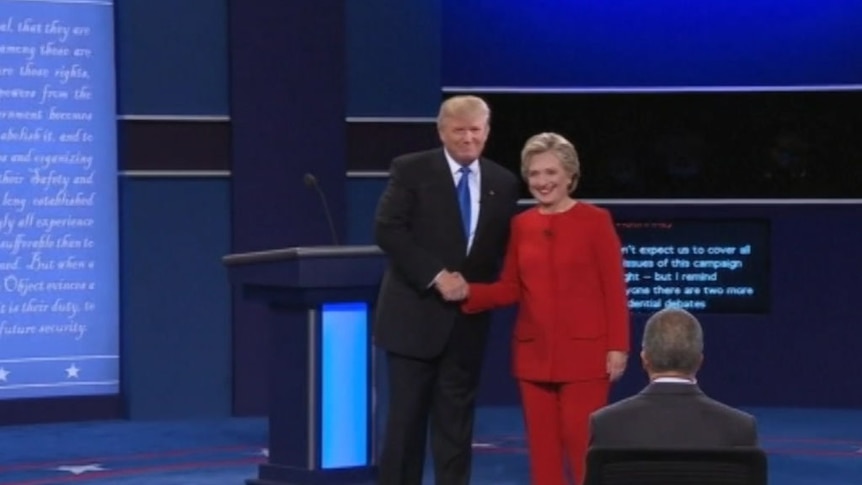 The first presidential debate of the 2016 US election campaign saw both candidates interrupting each other over a range of topics