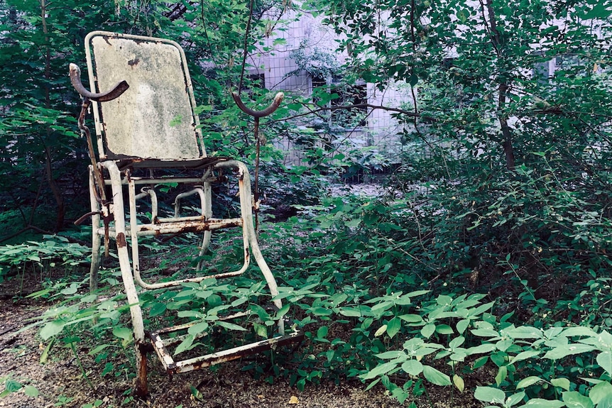 Pripyat hospital near the Chernobyl reactor in Ukraine