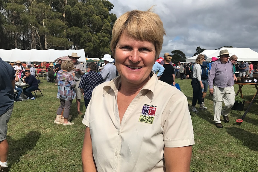 Tasmanian Tomato and Garlic Festival organiser Annette Reed.