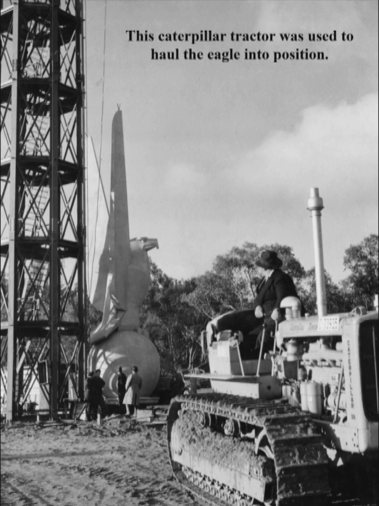 The Australian-American memorial under construction