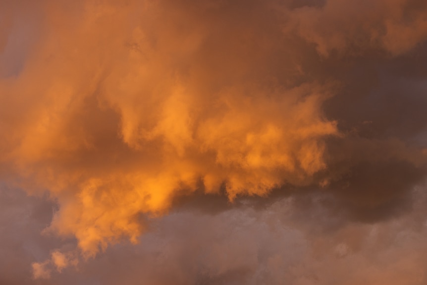 Sunset storm cloud