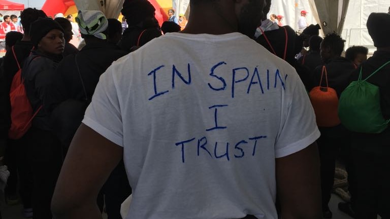'In Spain I trust': Migrant ship arrives in Valencia