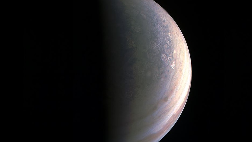 Jupiter's north pole close up